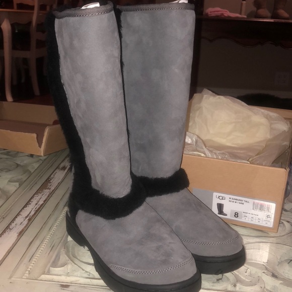 uggs sunburst tall grey